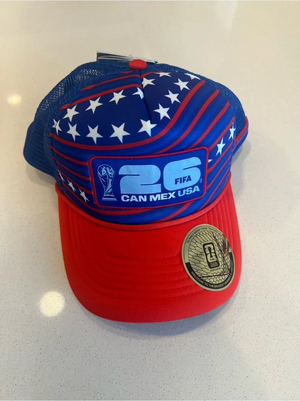 USA World Cup Red & Blue Trucker Hat